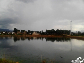 雨后的海塘边